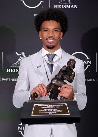 Rookie quarterback Jayden after winning Heisman Trophy